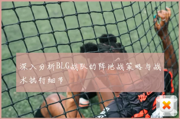 深入分析BLG战队的阵地战策略与战术执行细节