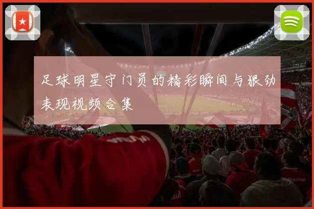 足球明星守门员的精彩瞬间与狠劲表现视频合集